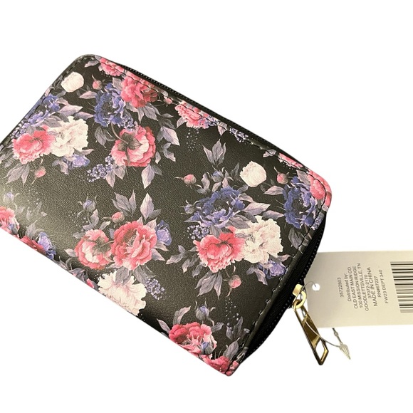 Floral Women's Wallet Zip Around Small Wallet NWT - Picture 1 of 3